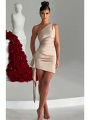 Vestido Curto de Cetim Avery