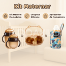 Kit Maternar • Mamadeira + Chupeta Silicone + Aquecedor Mamadeira