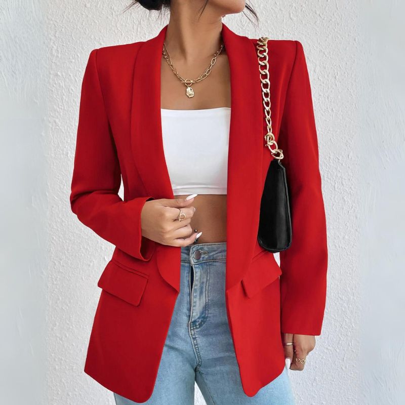 Blazer Feminino Alfaiataria Casual Longo Laís