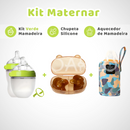 Kit Maternar • Mamadeira + Chupeta Silicone + Aquecedor Mamadeira