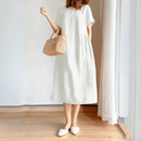 Vestido Midi De linho Jane