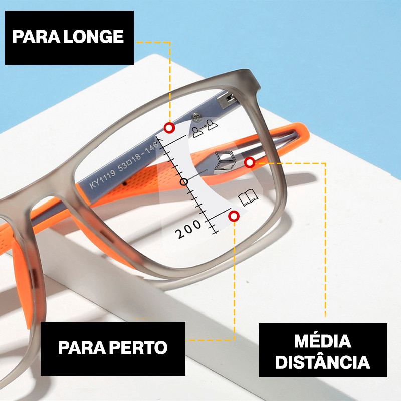 Óculos Ultra Focal com Grau Adaptável Unissex - Compre 1 Leve 2