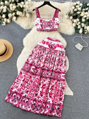 Conjunto de Cropped e Saia Grécia - OÁSIS