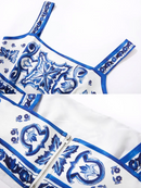 Conjunto de Cropped e Saia Grécia - OÁSIS