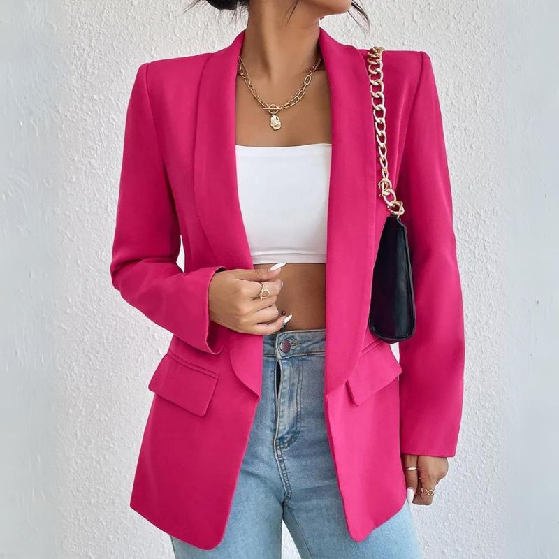 Blazer Feminino Alfaiataria Casual Longo Laís