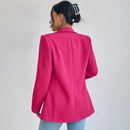 Blazer Feminino Alfaiataria Casual Longo Laís