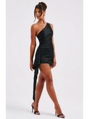 Vestido Curto de Cetim Avery