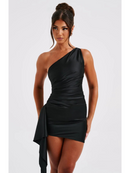 Vestido Curto de Cetim Avery