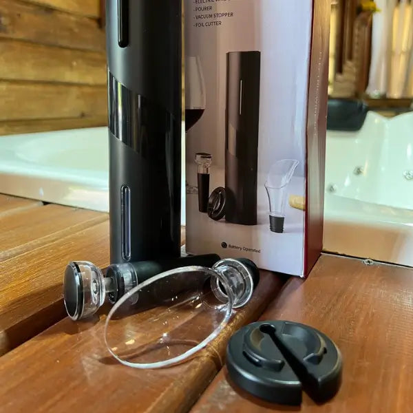 Kit Abridor Saca Rolhas de Vinhos Elétrico