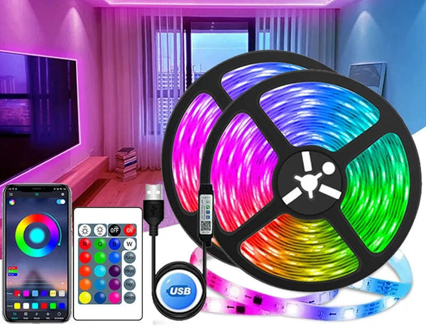 Fita Led USB Colorida com Controle