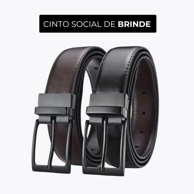 COMPRE 1 E LEVE 2 |  Calça Social Clássica Alfaiataria Gentleman 2025 | Cinto Social Couro