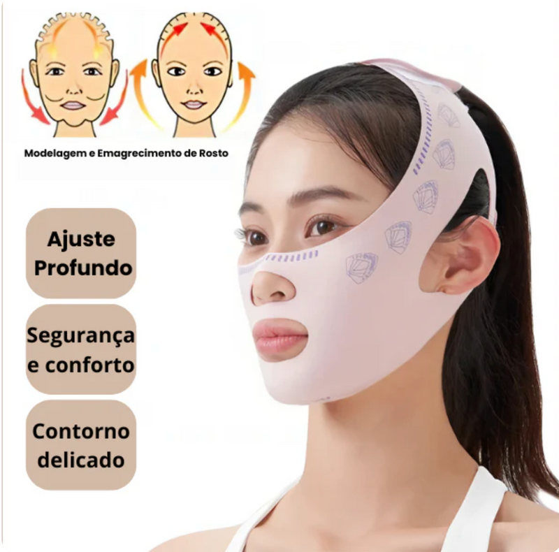 Face Slim - Máscara de Contorno Facial - Afina, modela o rosto e reduz Papada