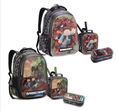 Kit Mochila Escolar e Estojo Minecraft