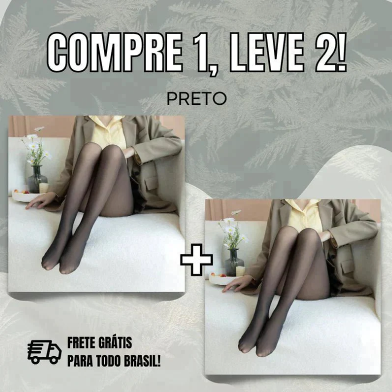 Compre 1 Leve 2 - Meia-Calça Forrada de Lã