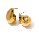 Brinco Hailey — Aço Inoxidável Dourado e Prata