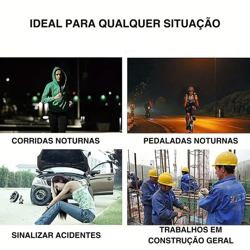 Colete de Segurança Refletivo Com Bolso Frontal - Compre 1 Leve 2