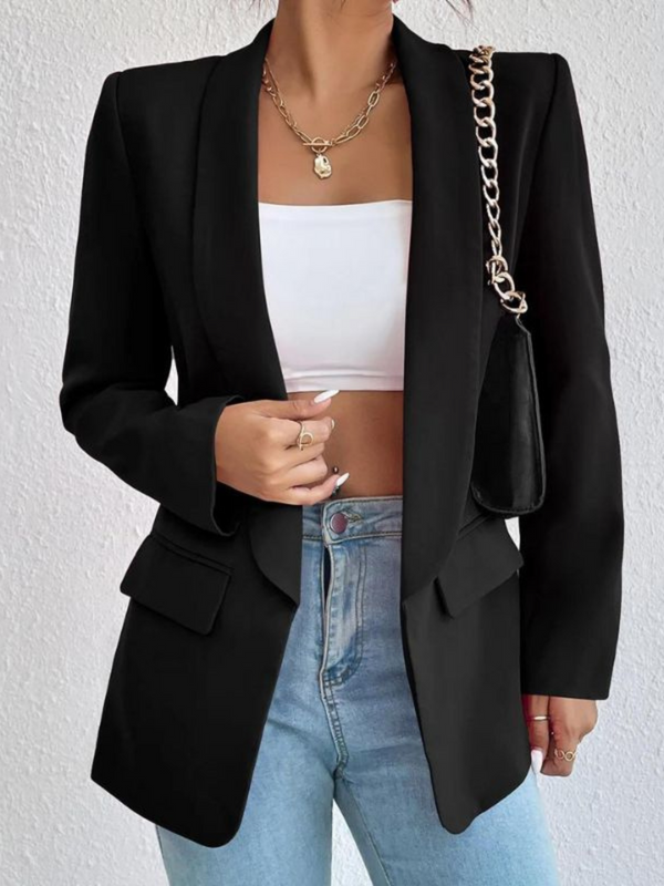 Blazer Feminino Alfaiataria Casual Longo Laís