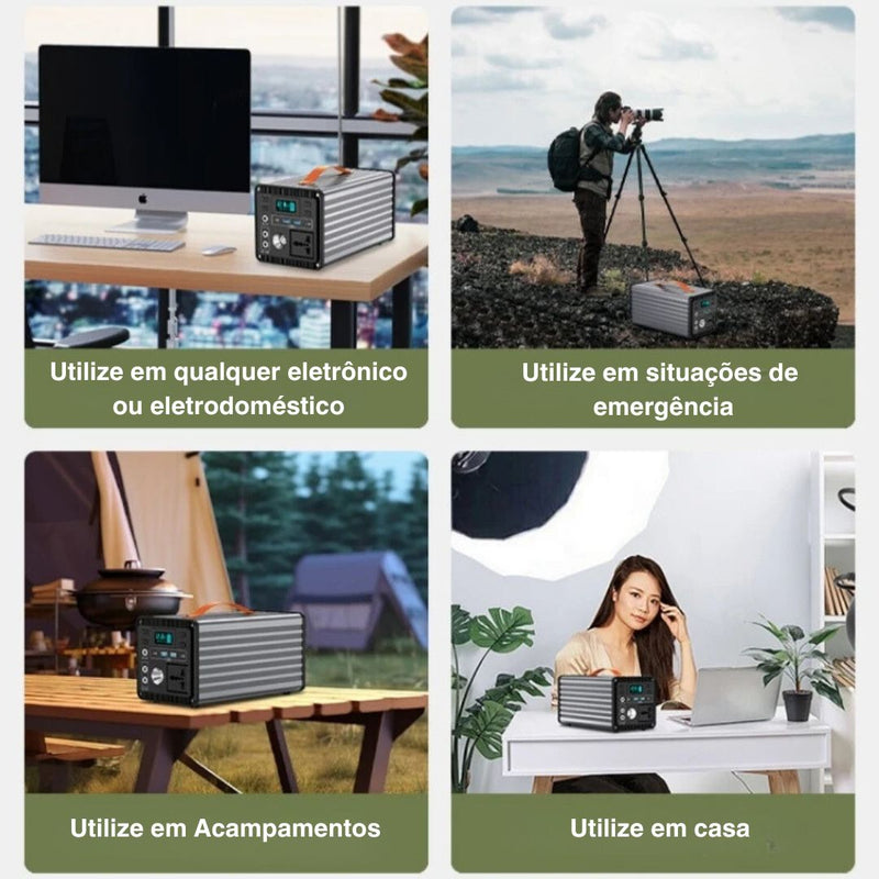 Gerador de Energia Portátil 200W - Energia Infinita