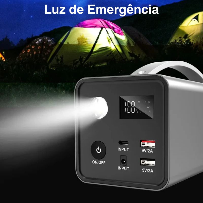 Gerador de Energia Portátil e Silencioso - 300W