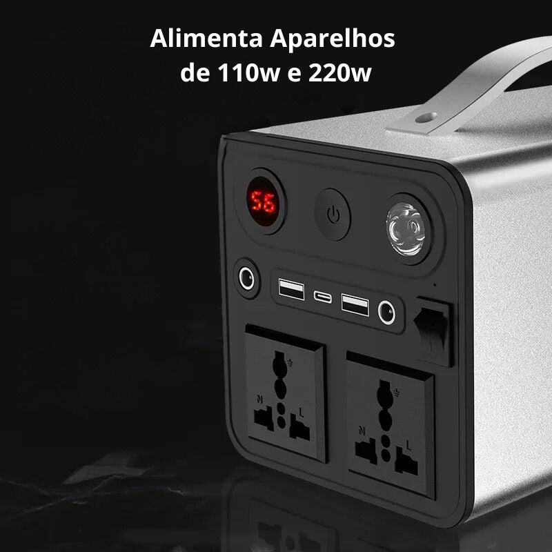 Gerador de Energia Portátil e Silencioso - 300W