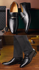 Sapato Social Masculino Mocassim de Couro - Aligator Style