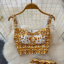 Conjunto de Cropped e Saia Grécia - OÁSIS