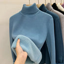 Blusa Gola Alta Feminina de Veludo Térmica