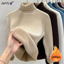 Blusa Gola Alta Feminina de Veludo Térmica