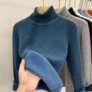 Blusa Gola Alta Feminina de Veludo Térmica