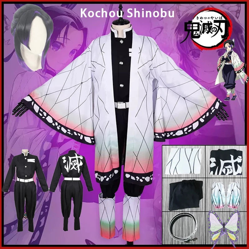 Cosplay Shinobu Conjunto Adulto e Infantil