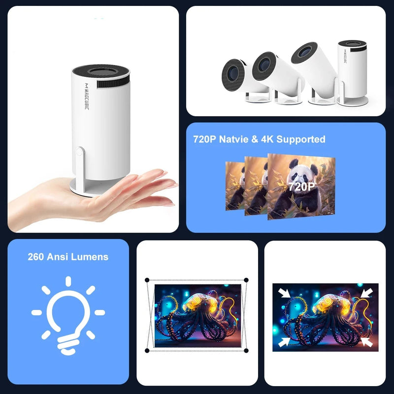 Projetor Smart Portátil 4k