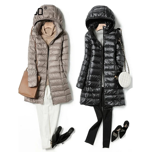 Jaqueta Puffer Alongada Feminina Unique