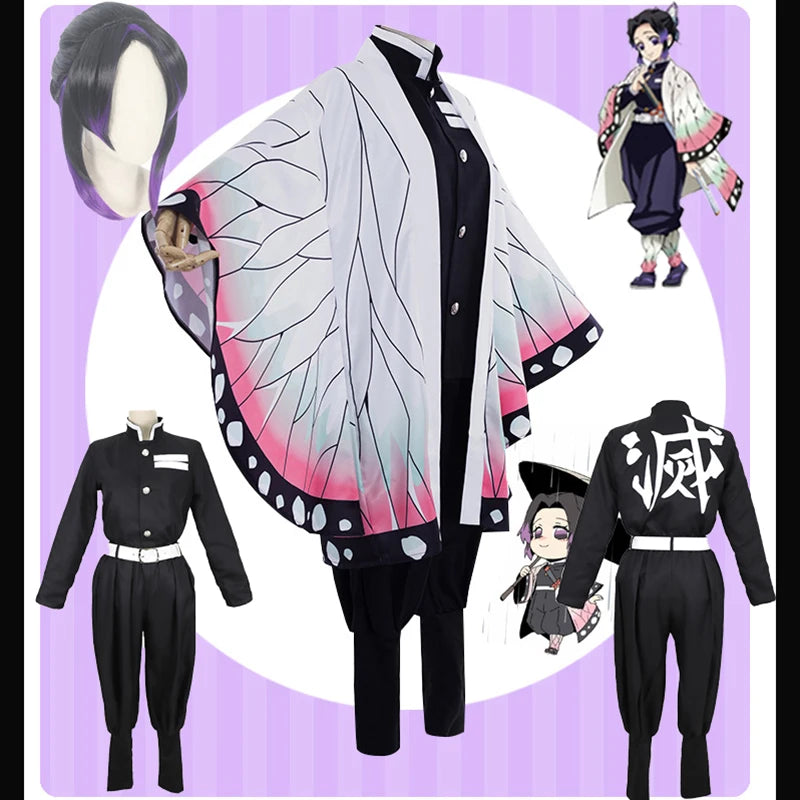 Cosplay Shinobu Conjunto Adulto e Infantil