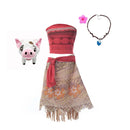 Fantasia Infantil Moana Vestido e Acessórios