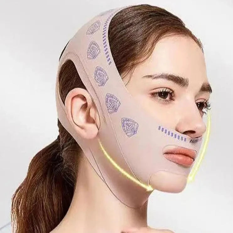 Face Slim - Máscara de Contorno Facial - Afina, modela o rosto e reduz Papada