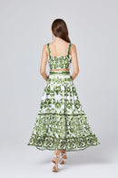 Conjunto de Cropped e Saia Grécia - OÁSIS