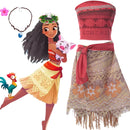 Fantasia Moana Infantil — Vestido com Acessórios
