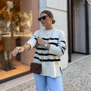 Suéter Listrado Feminino