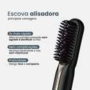 Escova Alisadora Portátil | Liso 2x Mais Rápido com Tecnologia de Proteção