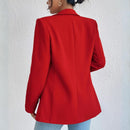 Blazer Feminino Alfaiataria Casual Longo Laís