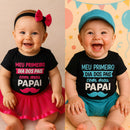 Body Bebê Temático Dia dos Pais • Kit 3 Peças