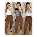 Calça Jogger Cenoura em Alfaiataria com Cinto