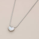 Para Minha Filha - Colar Coração Pérola Banhado a Ouro 18k