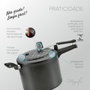 Jogo de Panelas Completo Preto Antiaderente 10 Peças Alumínio Magnific - Panelux