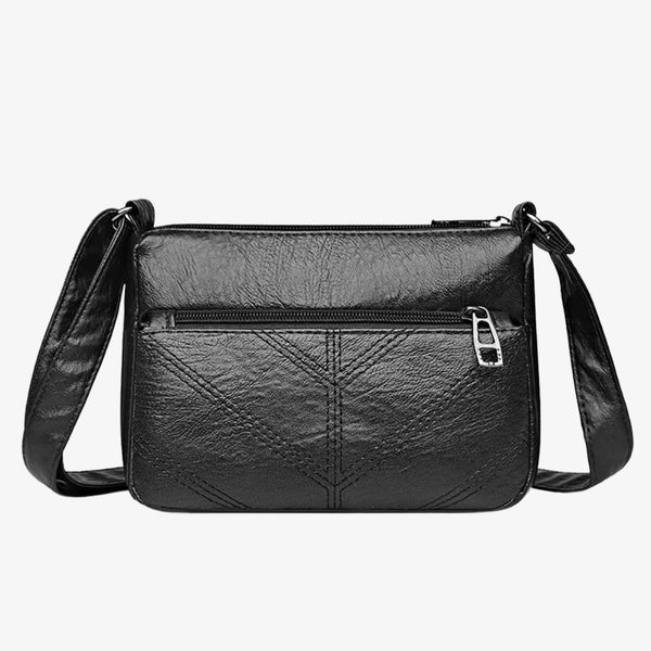 Bolsa de Couro  Feminina Transversal - Estilo Chic