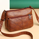 Bolsa de Couro  Feminina Transversal - Estilo Chic