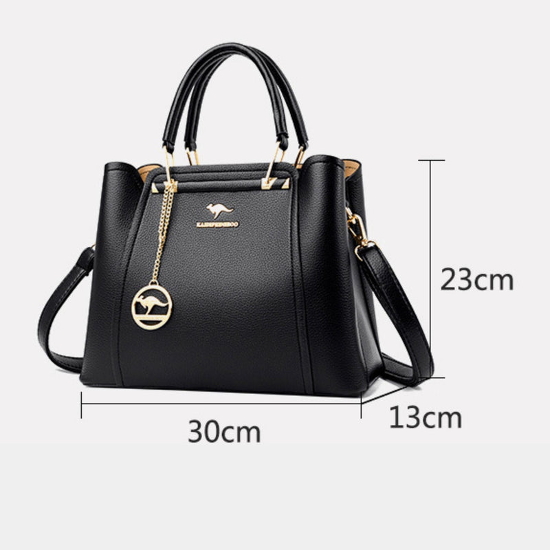 Bolsa Feminina de Couro Transversal Luxuosa - Golden Style