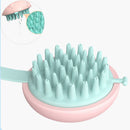 ESCOVA DE SILICONE PARA LAVAR E TRATAR O COURO CABELUDO