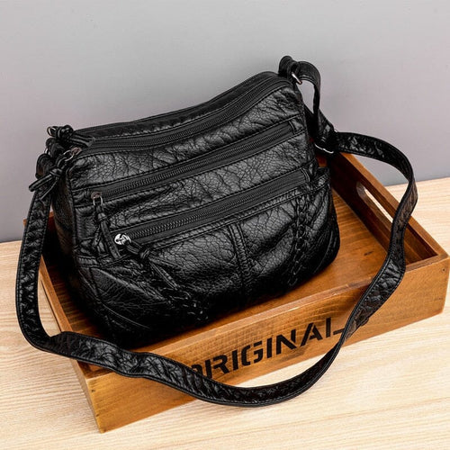 Bolsa Feminina Transversal de Couro  - Elite Chic - Compre 1 Leve 2