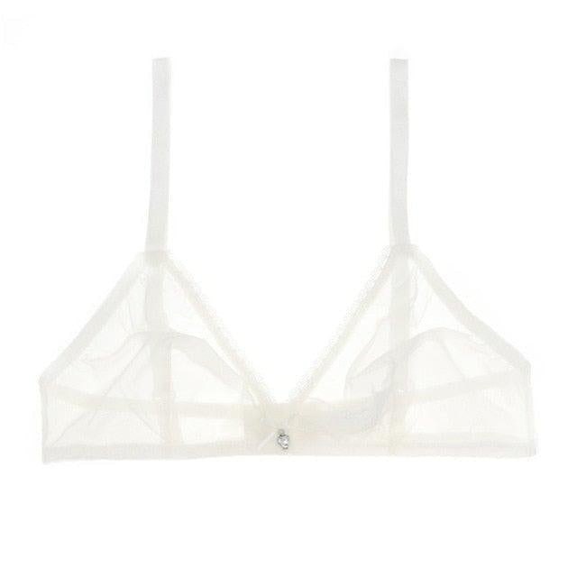 Sutiã Lingerie  Tendência - de Malha Transparente